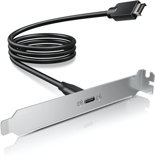 20Gbps USB 3.2 Gen 2x2 USB-C Front Panel Adapter with Motherboard Header Extension Cable, Female to 20-Pin 1