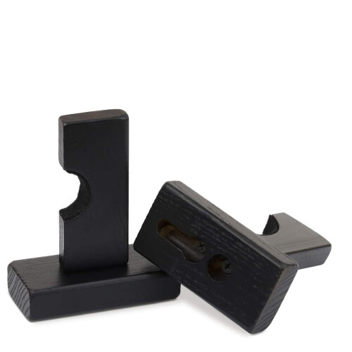 Baseball Bat Display Wall Mount,Bat Holders for Solid with Felt Liner and Hidden Screws Mount 2
