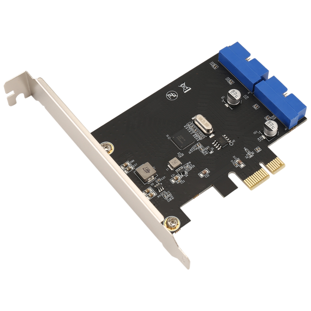 Pci Express Usb 3.0 19 Pin Expansion Card Pcie 1X To 2 Ports 3 Adapter Internal Usb3 20Pin Hub Header 4851688040804