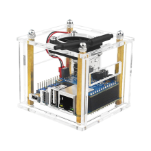 Acrylic EnclosureMountable Expansion BoardFan CoolingTemperature Reduction with Fan Heat Sink for Zero3
