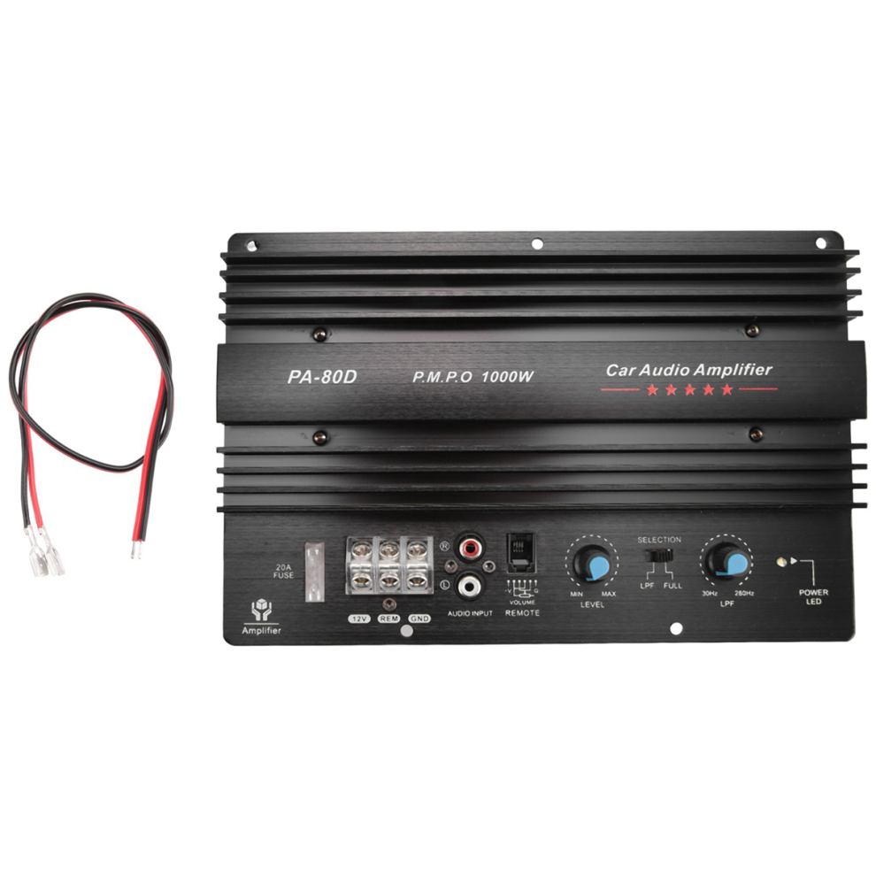 PA-80D 12V 1000W Car Audio High Power Amplifier Amp Board Powerful Subwoofer Bass Player-image-OPC-PJPH6H7-NEW