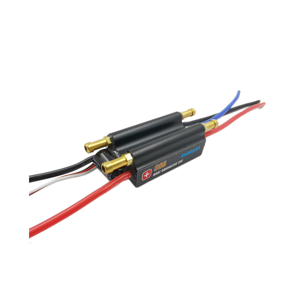 Jehiatek Rc Boat Brushless Motor Esc 30A Speed Controller Support 2-6S Lipo Bec 5V/4A For Rc
