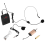 Wireless Microphone Set with Head-Wear + Lavalier Lapel Mics Transmitter Receiver UHF Frequency for Speech Teaching 4