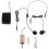 Wireless Microphone Set with Head-Wear + Lavalier Lapel Mics Transmitter Receiver UHF Frequency for Speech Teaching 8