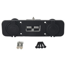 Flush Mount for Anderson Plug Socket Double USB Charger Panel Caravan Boat Truck