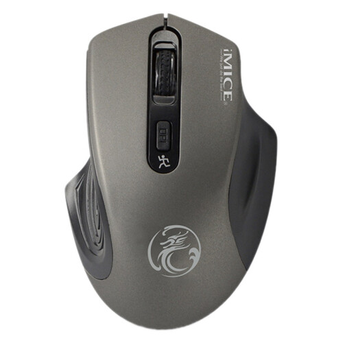 G1800 Computer Mouse, 2.4G Wireless Silent Optical Gaming Mouse for Pc, Laptop, (Gray) 1