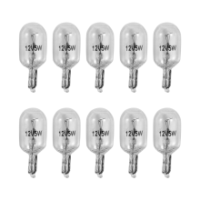 Car T10 12V 5W 168 194 W5W Halogen Light Bulb Instrument Cluster Gauge Dash Lamp Reading Lights , 10 Pack Warm White