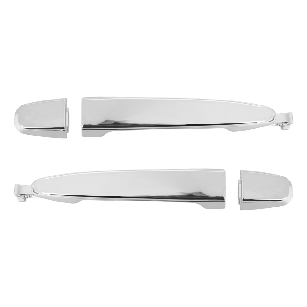 2Pcs Rear Door Handle Exterior For- 2004-2010 69213-08020 69227-08040 Silver 4851472093337