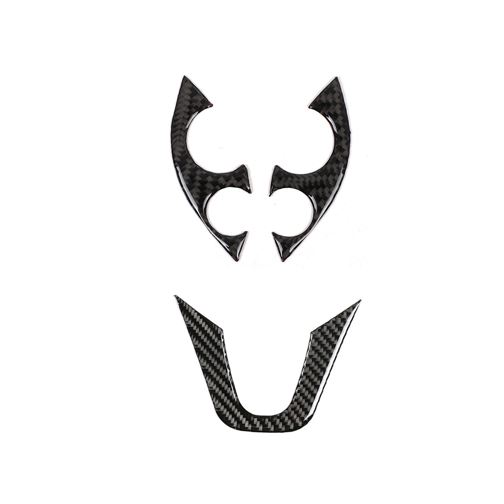 Car Carbon Fiber Steering Wheel Decoration Cover Trim Sticker Fit For Smart 453 Fortwo 2016-2021 4851472096161