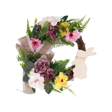 Easter Front Door Wreath for Door,Easter Bunny Butt Shape Garland Wall Decor Spring Decoration