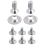 8Pcs/Set Snowboard Binding Screw Set, Mounting Screws with Snowboarding Washers Fixed Ski Accessories 5