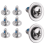 8Pcs/Set Snowboard Binding Screw Set, Mounting Screws with Snowboarding Washers Fixed Ski Accessories 4