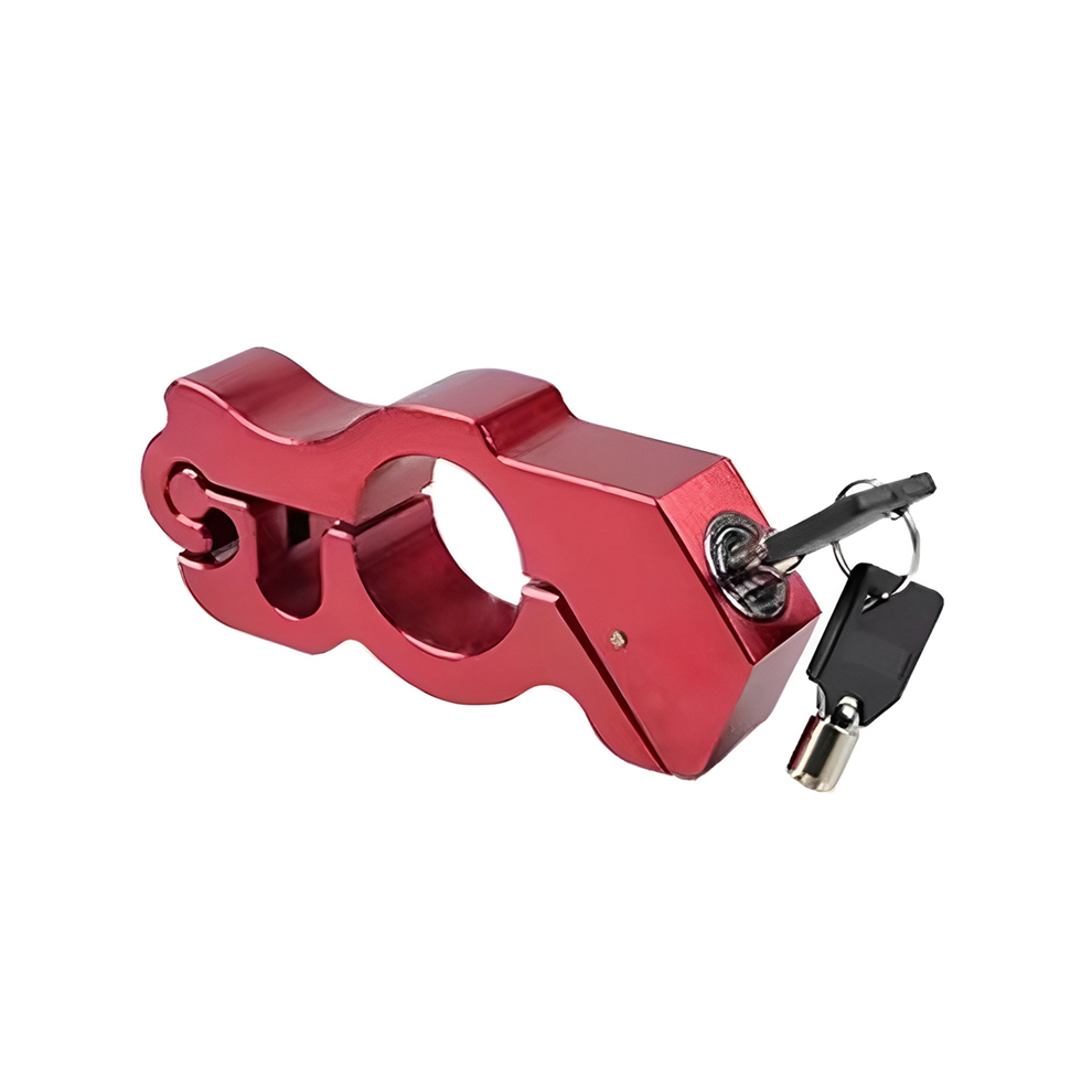 Lock, Handlebar Lock With 2 Keys, Anti Theft Brake For Bike Atv Scooter - Red 4851472003862