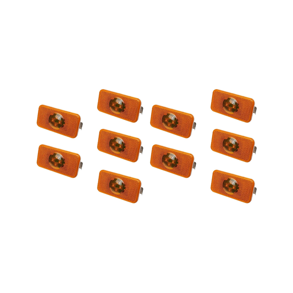 10Pcs 24V Car Truck Led Side Marker Indicator Lamp 4 For Trucks Fm/ Light/Amber 4851472011065