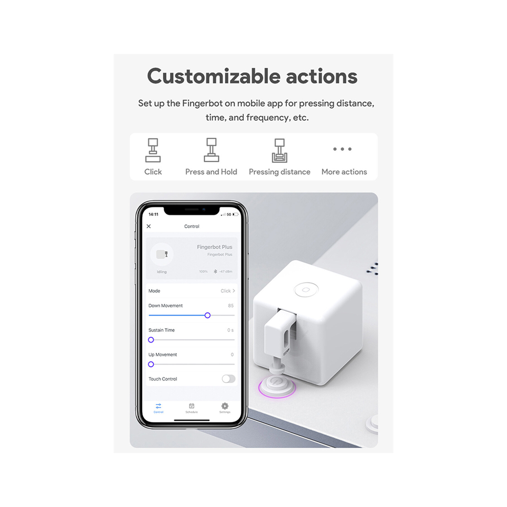 Tuya Smart Fingerbot Plus Zigbee Knop Pusher Home Life App Voice Control With 4851472009673