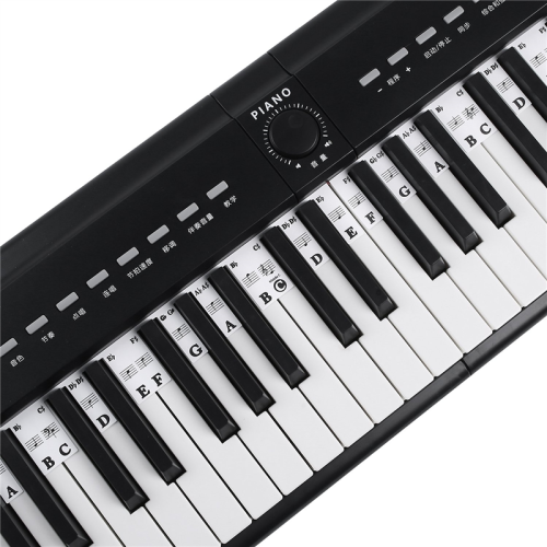 88 Key Removable Piano Keyboard Stickers Stave Notation Note Strip for Beginners Students 2