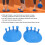 Large Toe Separator 2pcs for Correcting Foot Alignment, Blue 6