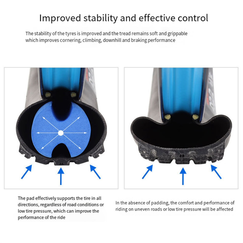 Photos - Bike Tyre Jehiatek Bike Tubeless Tire Insert Bicycle Tyre Air Rim Liner Tube Protector Puncture Proof Vibration Dampening 