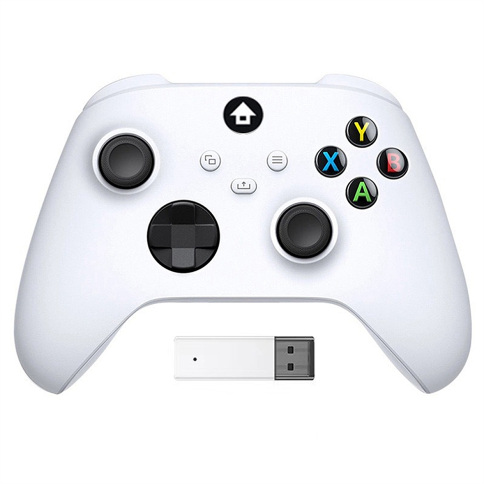 Wireless Game Controller Adapter For /S, 2.4Ghz Receiver Pc Gamepad White 4851472033449