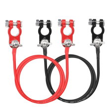 Battery Terminal Cable 10AWG Auto Lead Aluminum Alloy Connector Clamp for Automotive Marine Solar RV