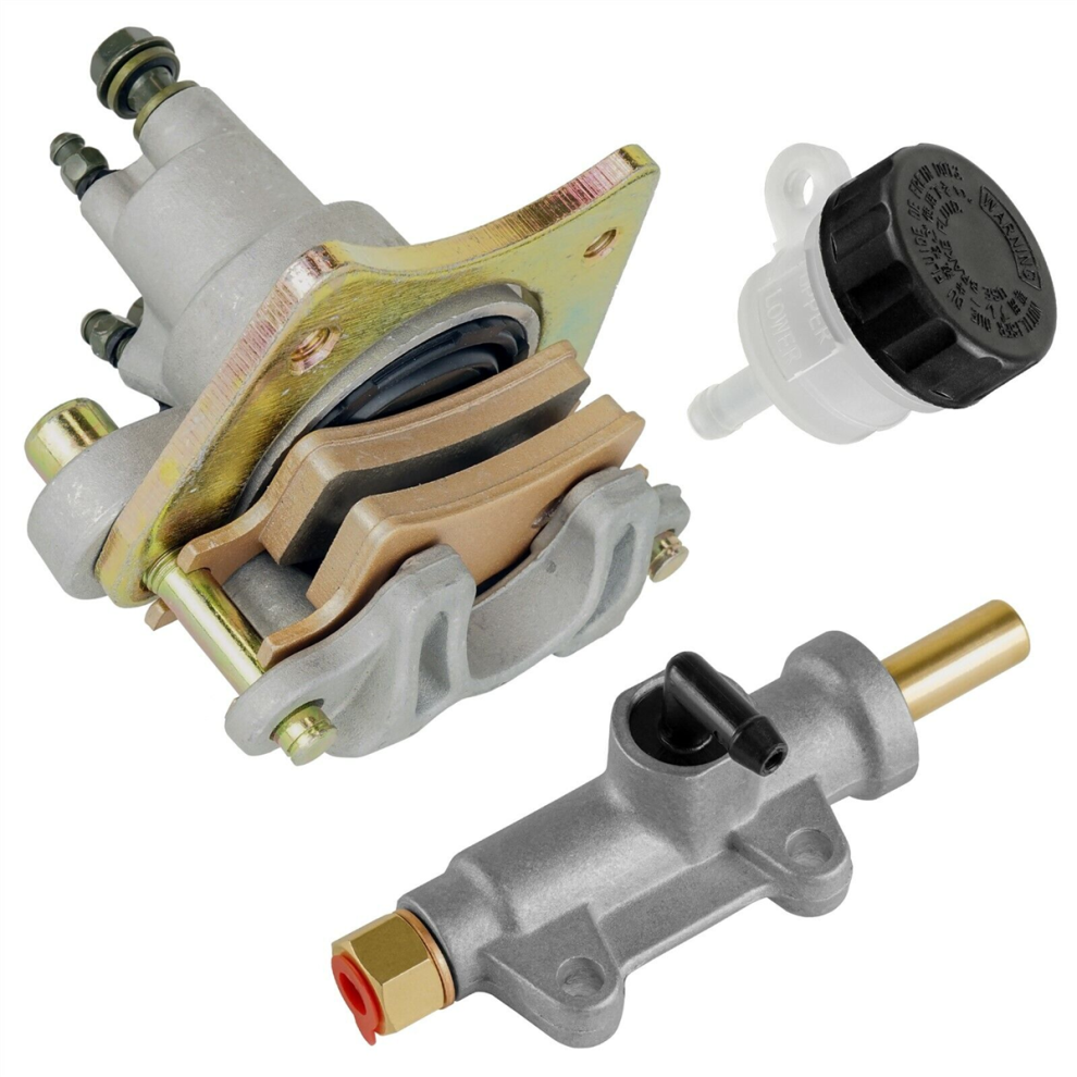Rear Brake Caliper With Master Cyl / Reservoir For Sportsman 400 500 600 700 2003-2004 Silver 4851472040638