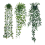 Artificial Hanging Plants 3 Pack Eucalyptus Potted Greenery Faux Mandala Vine 2