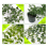 Artificial Hanging Plants 3 Pack Eucalyptus Potted Greenery Faux Mandala Vine 7