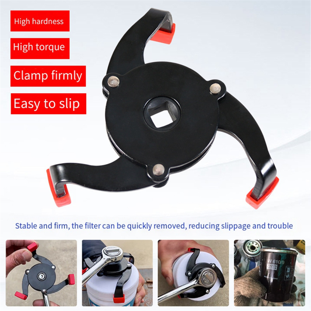 Universal 3 Jaw Oil Filter Remover Tool Cars Removal Interface Special Tools For Wrench 4851472046616