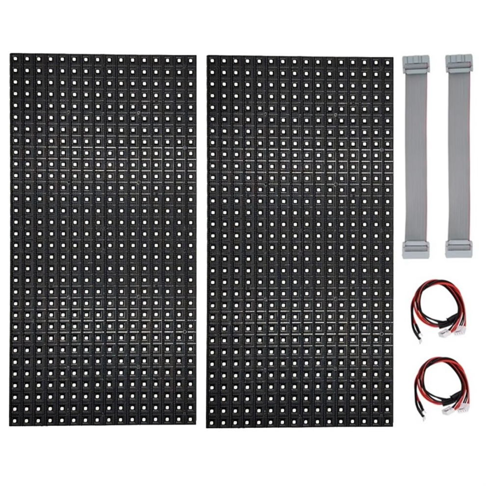 2Pcs P10 Full Color Outdoor Led Module Hub75 Smd3535 32X16 Pixels Display Panel 320X160mm 1/4S Driver 4853178041926