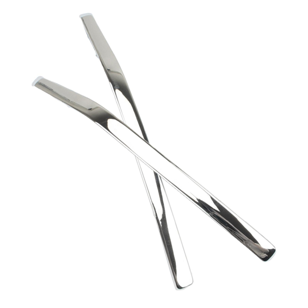 1 Pair Motorbike Fairing Bow Shaped Strake For Goldwing Gl1800 2001 -2011 Silver 4853178047577