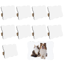 10Pack Sublimation Photo Frames Blank with Stand Heat Transfer MDF Wooden for DIY Craft,6X8inch