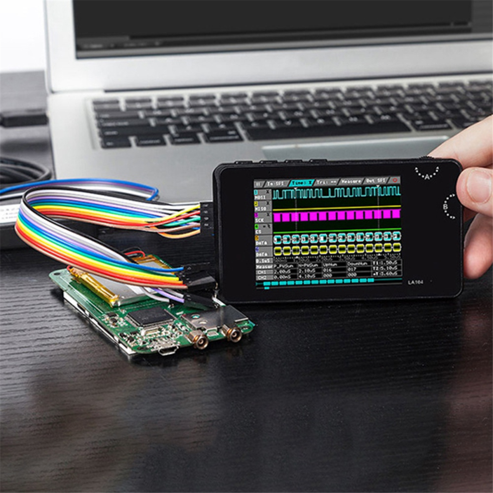 La104 Digital Logic Analyzer Screen 4 Channels Oscilloscope Spi Iic Uart Programmable 100M Sa/S Max Sampling Rate 4853178043241