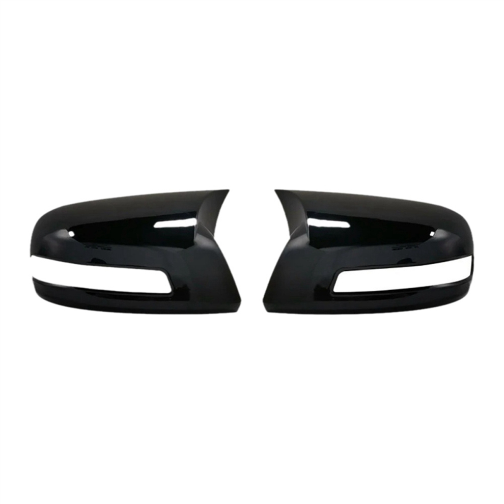 1 Pair Of Rearview Mirror Covers Adhesive For 12-15 9Th Generation Horn Cover Decoration Modification Black 4853178056456