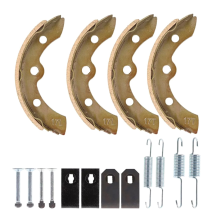 Brake Shoes & Spring Kit for Club Car Gas and Electric Carts 1995-Up 101823201, 1018163-01,1011466
