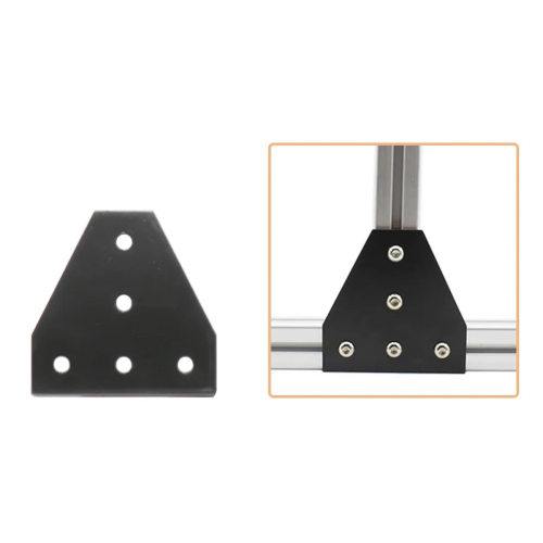 T Shape Corner Angle Bracket for 2020 Aluminum Profile 5 Hole Joining Board Plate, Ideal 3D Printer 2