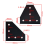 T Shape Corner Angle Bracket for 2020 Aluminum Profile 5 Hole Joining Board Plate, Ideal 3D Printer 4