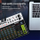 V8 Audio Mixer Small Mixing Console with Bluetooth USB 48V Phantom Power Delay Repaeat for DJ EU Plug 5