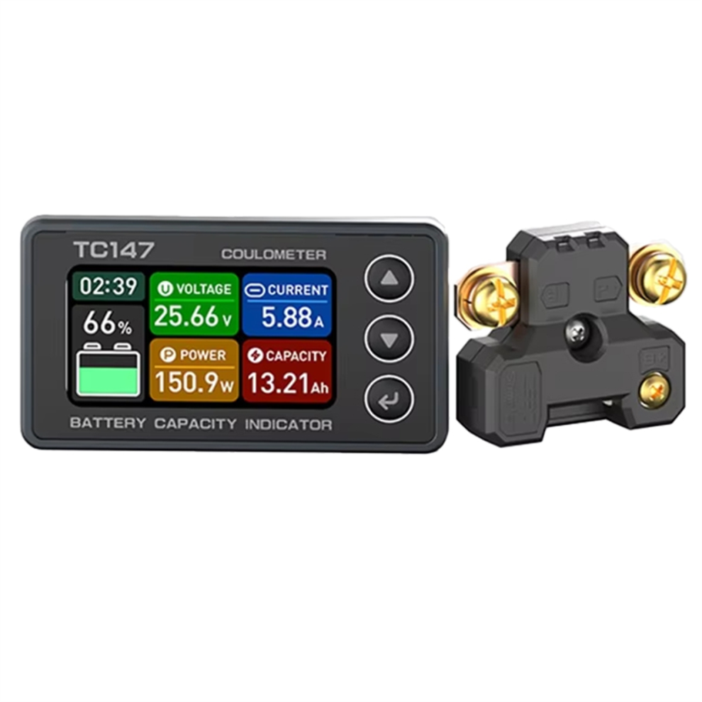 Tc147 High-Precision Color Screen Coulomb Meter Battery Voltage And Current Tc147-Cs30(0-30A) 4853178069159