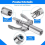 Quick Release Grease Coupler Fitting Hose Double Handle Tool Adapter QuickRelease Leak Proof Joint 6