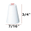 20PCS Blind Pull Cord Knobs White Holder Pendants Downward End Window Pendant 3