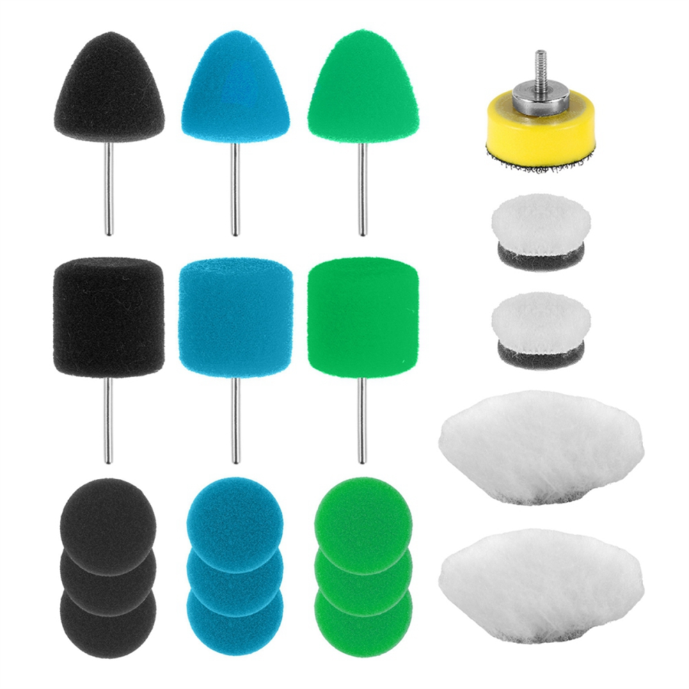 20Pcs Mini Buffing Polishing Pads, Car Detail Small Area Wear-Resistant Wool Polisher Pads 4853178079813