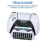 Wireless Keyboard for Game Console Bluetooth External Playstation5 ChatPad 7