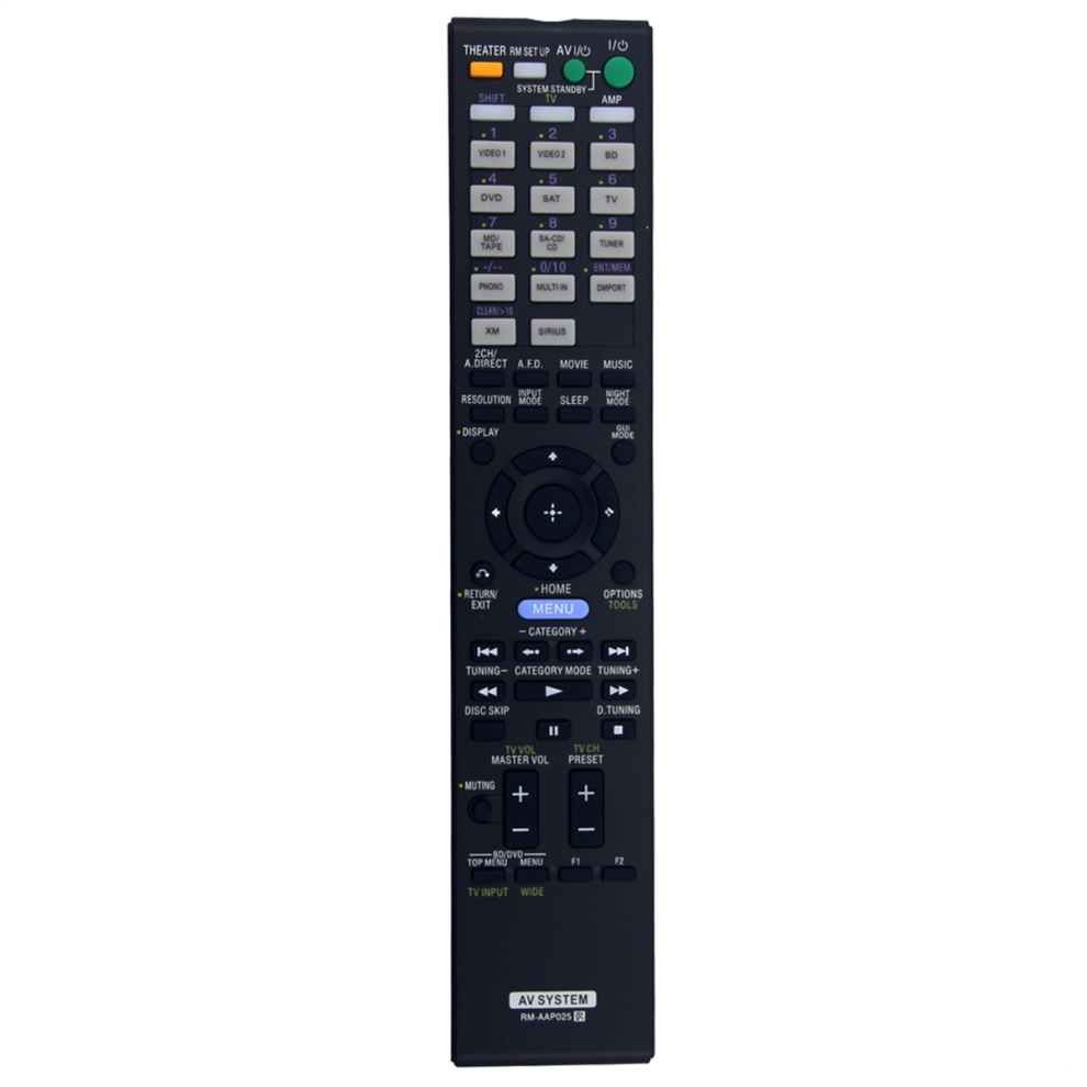 Remote Control Rm-Aap025 Replacement For Av Receiver System Str-Da2400es 4853178084039