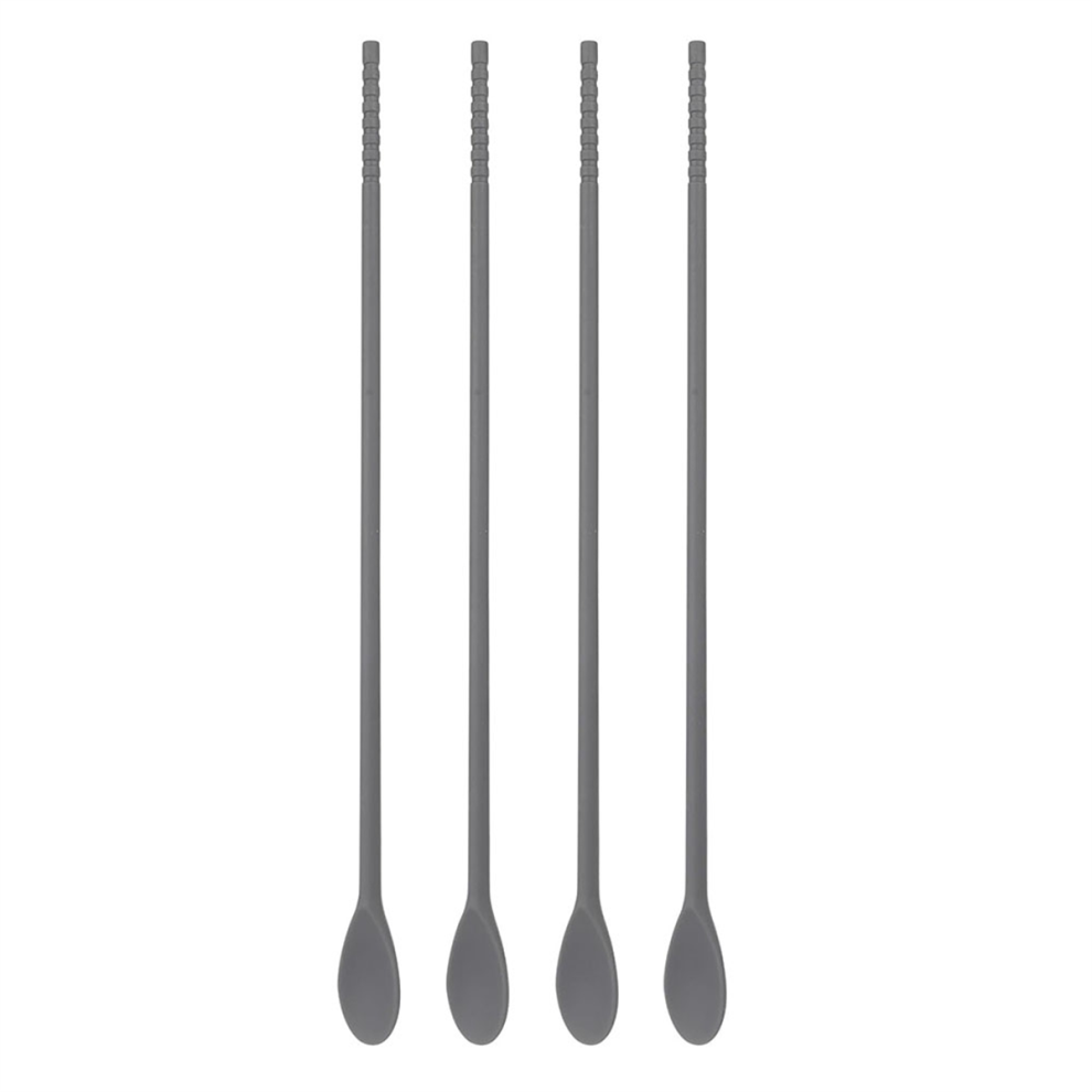 Jehiatek 4 Pcs Silicone Coffee Stir Spoons 11Inch Dual-Ended Long Cooking Chopsticks Multipurpose Mixing Spoon & Stirrer Sticks