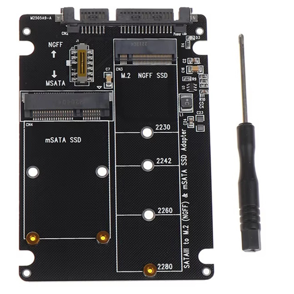 Ngff To 3 External Hdd Enclosure Msata Ssd Adapter M.2 Protocol Board 4853178096926