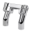 4 Inch Pullback Handlebar Riser 1 Top Clamp for Dyna Fat Bob Sportster 883 3