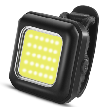 Mountain Bike Headlight Night Riding Front Light USB Rechargeable Ultra Bright Flashlight Tail Warning Black White