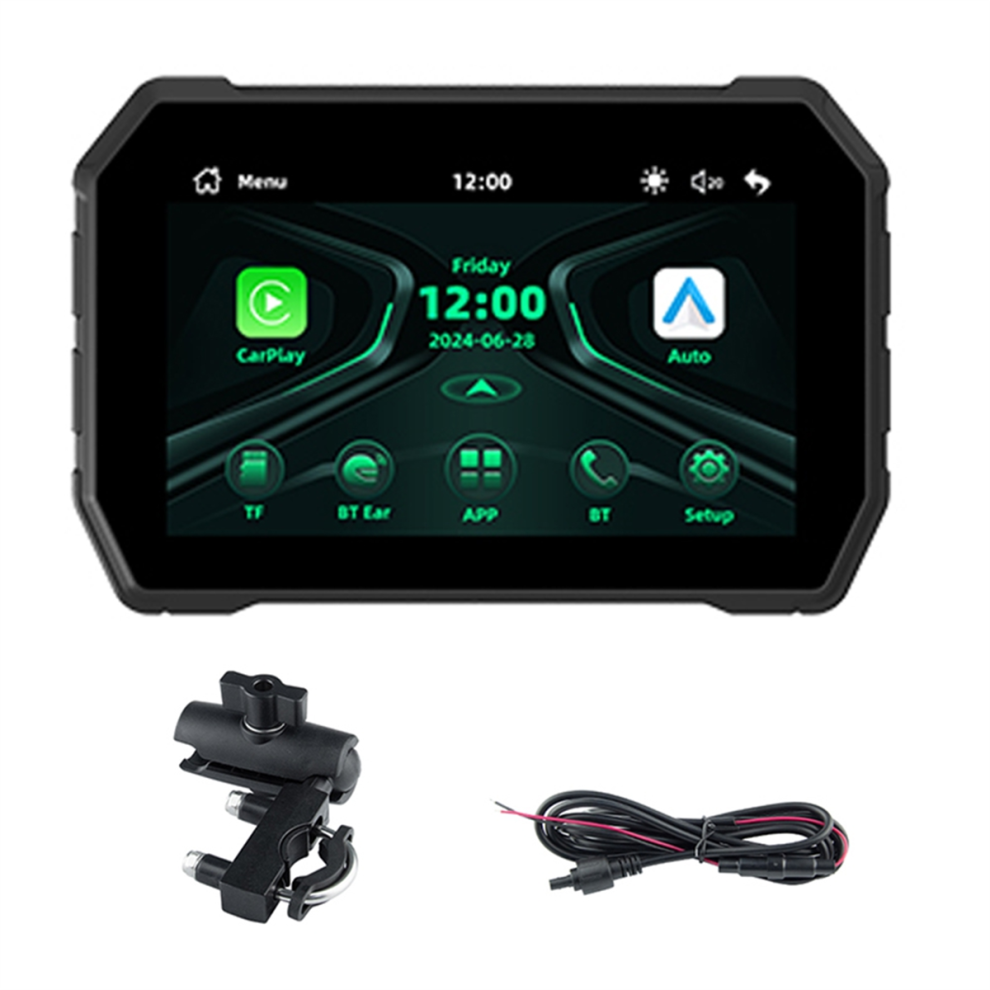 5.0 Inch Wireless Carplay Moto Android Auto Portable Digital Dashboard Screen 4853178009612