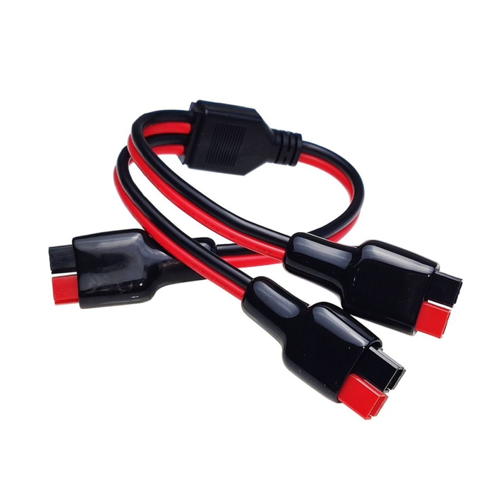 Solar Panel Charging 1 To 2 Splitter Extension Cable 14Awg Port Connector For Portable Rv Generator Power Station 4853178017211