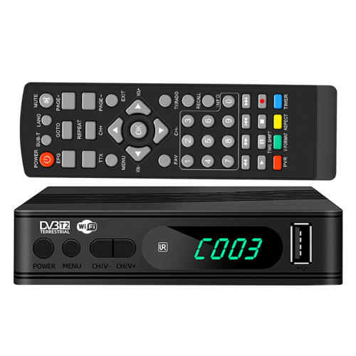 DVB-T2 TV Tuner Terrestrial Satellite Receiver Digital Decoder HEVC DVBT2 264 HD Boxs USB Set Top Box EU Plug 1